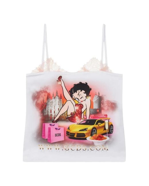 Gcds White Betty Boop Top