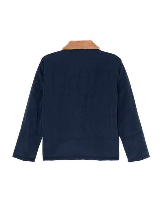 Chocoolate Blue Logo-Patch Jacket
