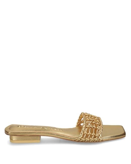 Cult Gaia Metallic Maya Slides