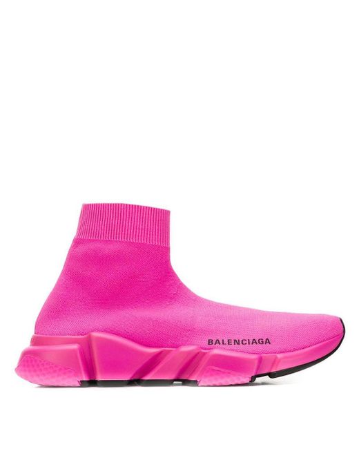 Balenciaga Pink Exclusive To Farfetch - Speed Sock Sneakers