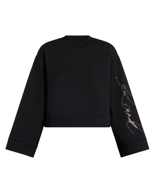Karl Lagerfeld Sweater Met Geborduurd Logo in het Black