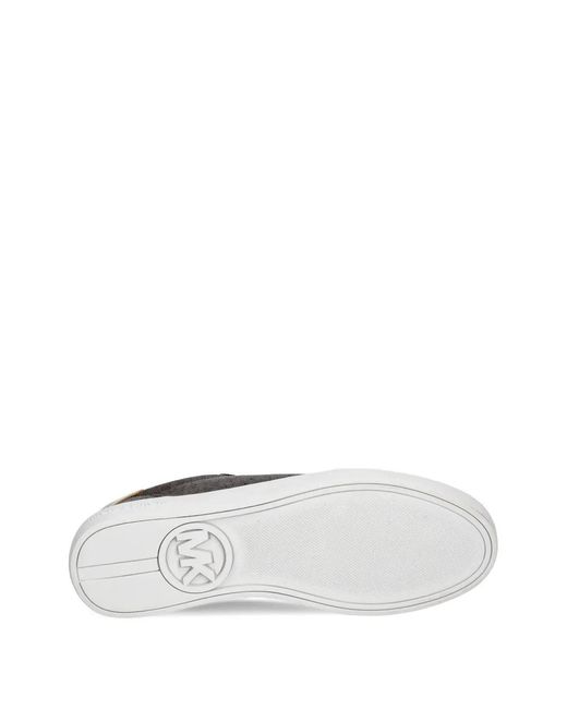 MICHAEL Michael Kors Black Scotty Logo-Pattern Sneakers