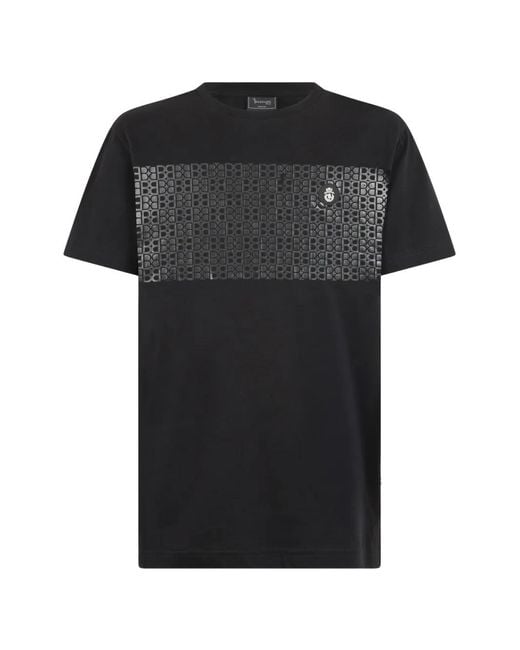 Billionaire Black Monogram T-Shirt for men