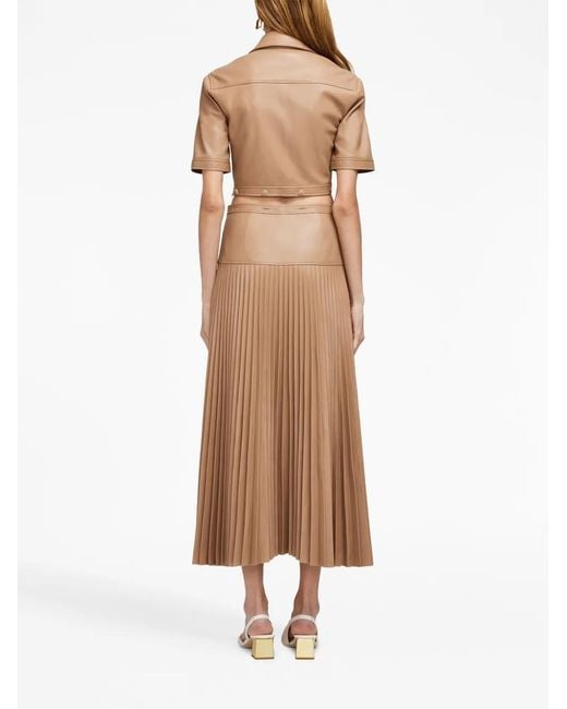 Jonathan Simkhai Natural Maritza Cut-Out Detail Shirtdress