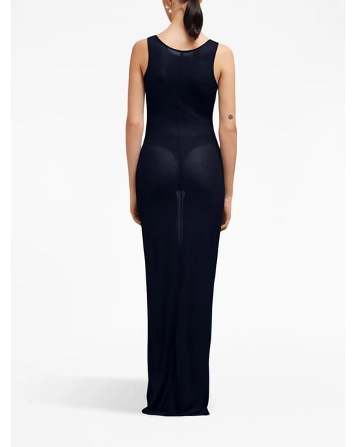 AMI Jersey Maxi-Jurk in het Blue