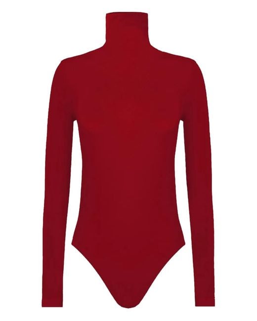 Wolford Body Van Scheerwolblend in het Red