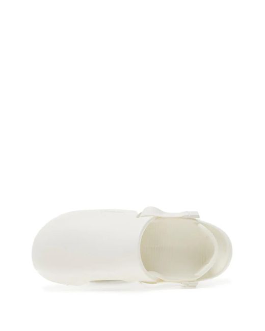 Nike White Debossed-Logo Slingback Mules
