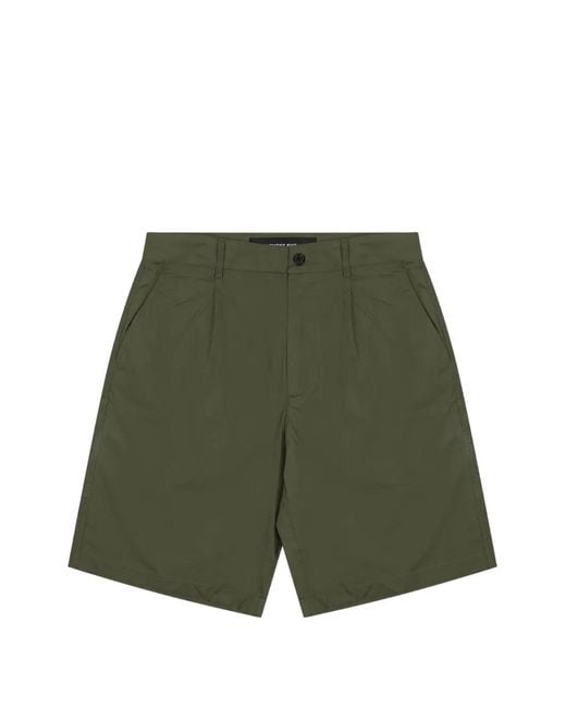 Department 5 Green Patrick Pleated Shorts for men