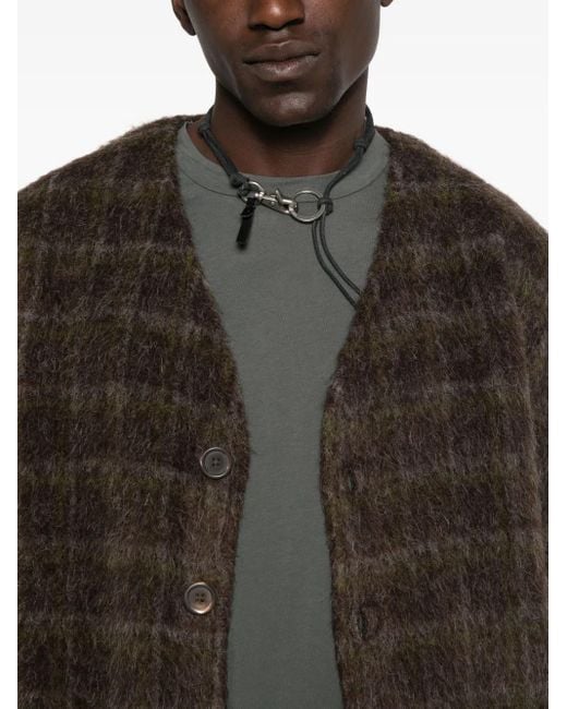 Cardigan A Quadri di Our Legacy in Brown da Uomo