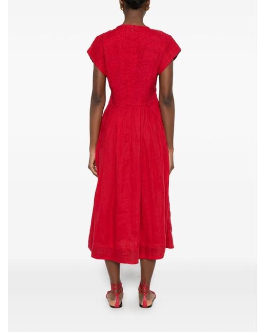 Sea Red Midi Dresses