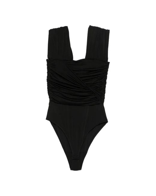 Ganni Black Twisted Bodysuit