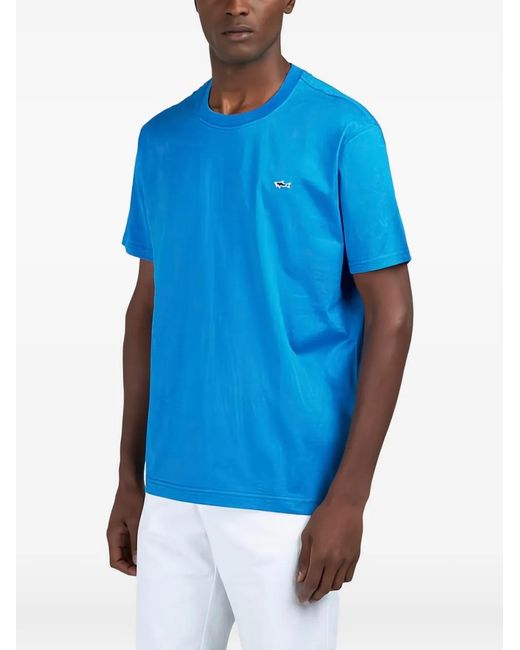Paul & Shark Blue Short Sleeve T-Shirt for men
