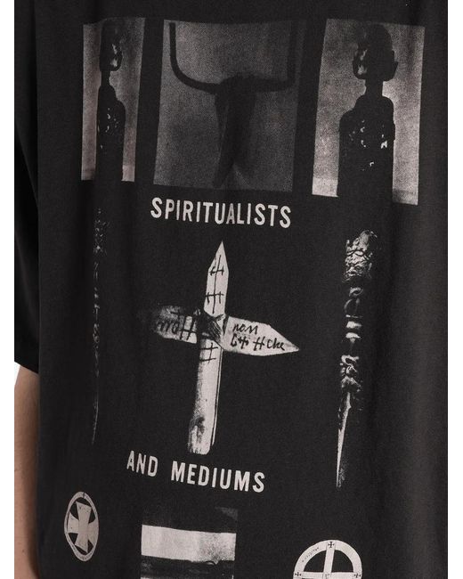 Enfants Riches Deprimes Black Spiritualists And Mediums Graphic-Print T-Shirt for men