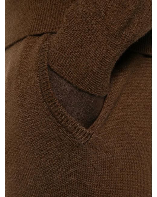 Entire studios Brown Ribbed Knit Trousers