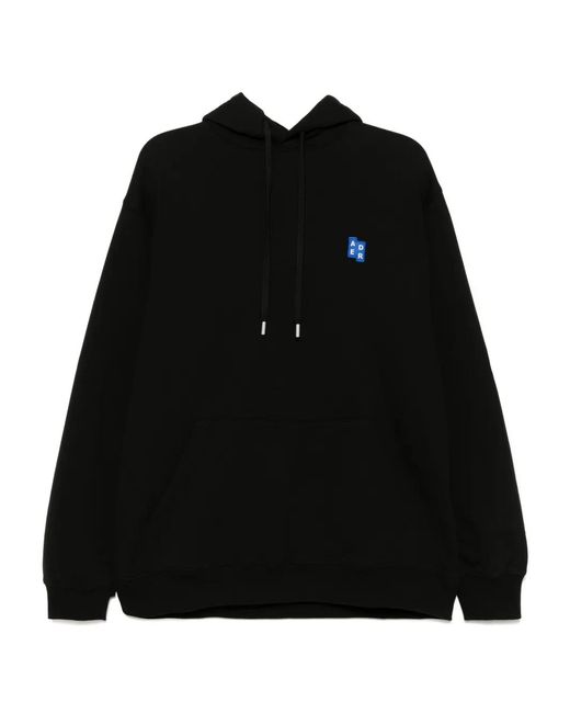 Adererror Black Trs Tag Hoodie