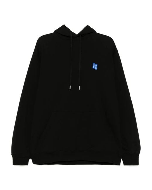 Adererror Black Trs Tag Hoodie