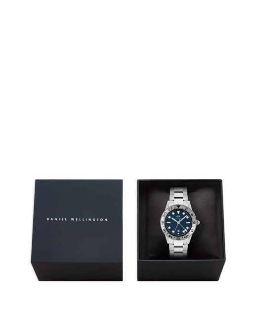 Daniel Wellington Blue Iconic Gmt Brushed Bezel 40Mm Watch for men