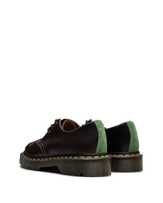 Dr. Martens Black Perforated Leather Boots for men