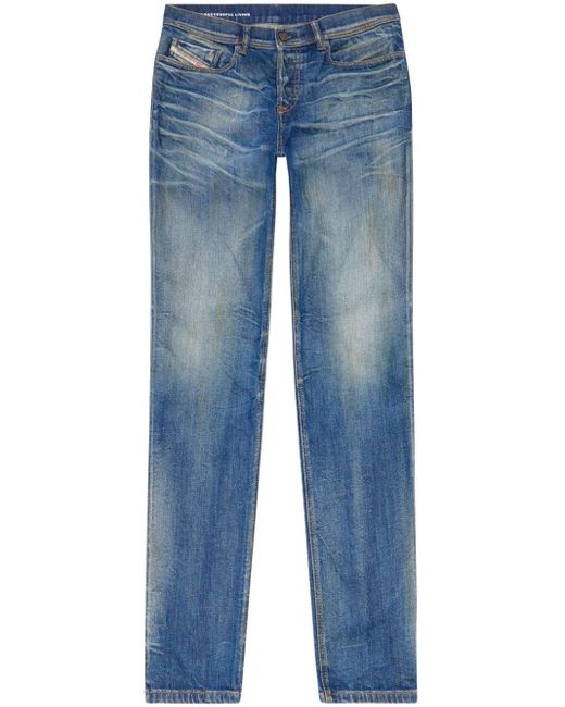 DIESEL Blue D-finitive Tapered Jeans for men