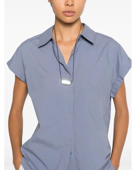 Matteau Blue Sleeveless Top