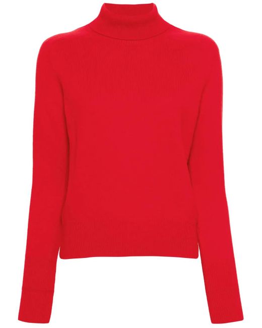 Pull À Col Roulé Rouge En Laine Victoria Beckham en coloris Red