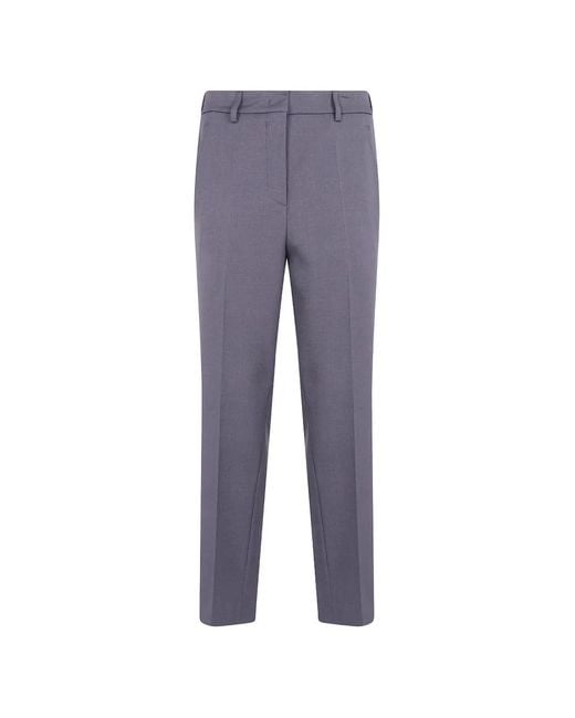 DR. HOPE Blue Pressed-Crease Wide-Leg Trousers