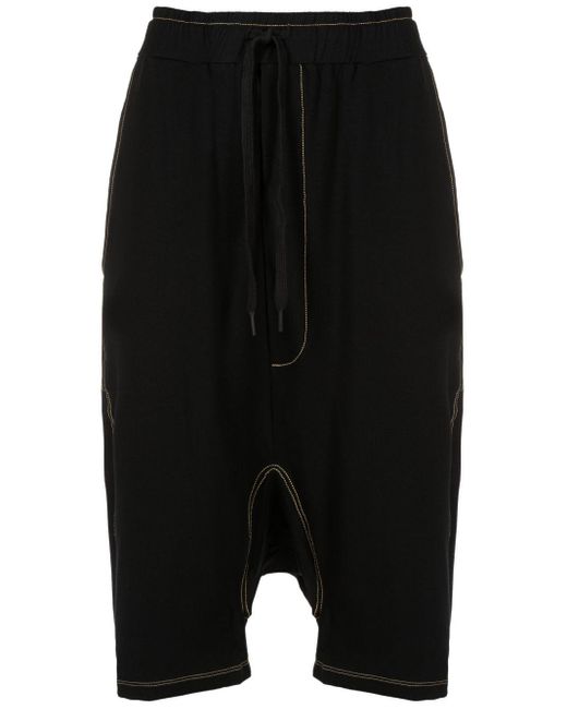 UMA | Raquel Davidowicz Black Drawstring-fastening Waist Shorts