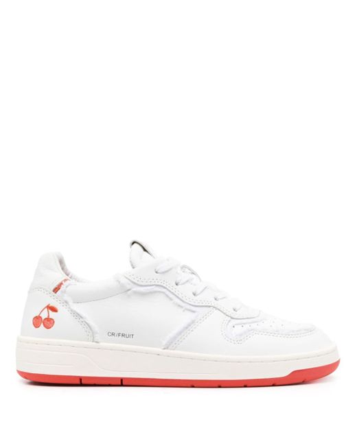Date White Court Cherry-embroidery Sneakers