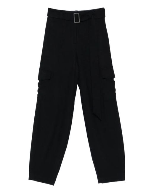 Emporio Armani High-waisted Trousers Black