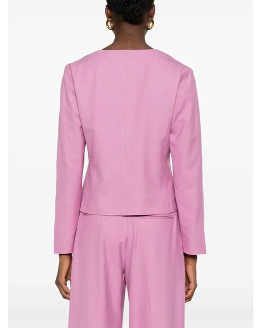 Baum und Pferdgarten Pink Bow-Detailing Jacket