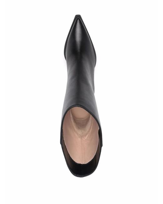 Scarosso Black Emily Leather 9Mm Boots