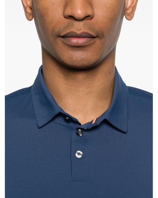 Rrd Blue Buttoned Polo Shirt for men