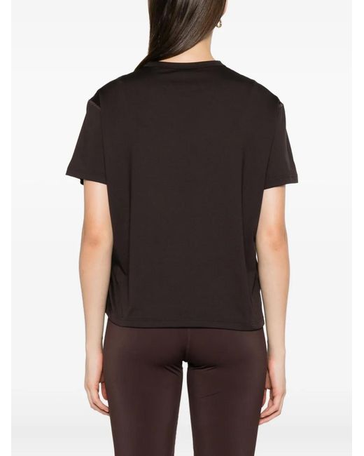 Jil Sander Black Boxy-Fit T-Shirt With Centered Logo Print