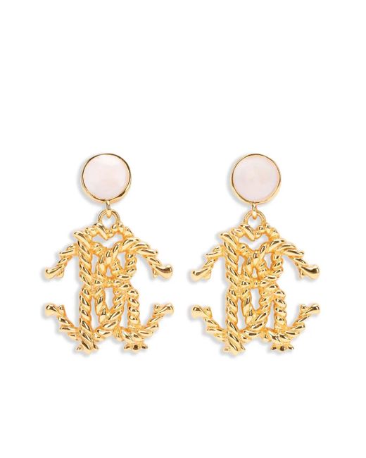 Roberto Cavalli スカルプチュアル ピアス Metallic