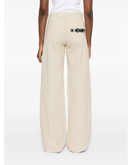 Jeans A Gamba Ampia di Coperni in White