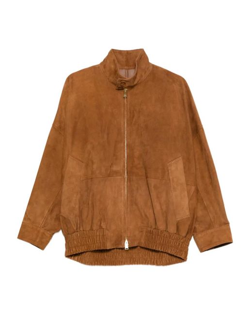 Chaqueta Bómber De Piel DARKPARK de color Brown