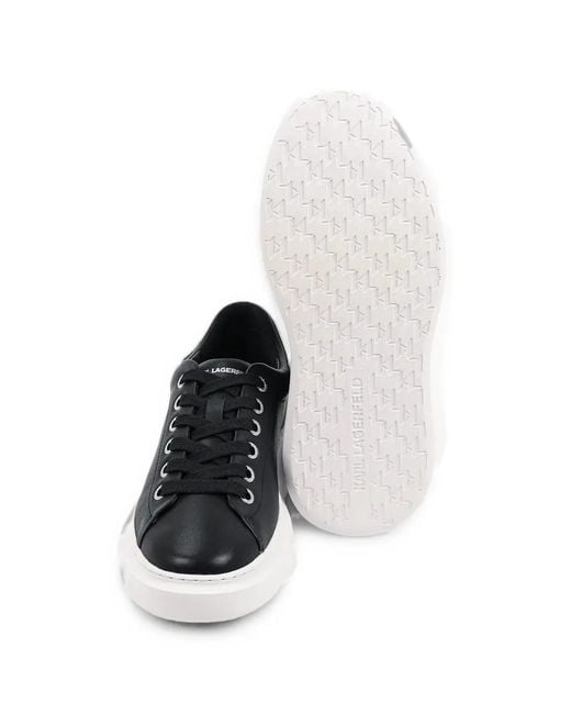 Karl Lagerfeld Black Kore Logo-Plaque Chunky Sneakers