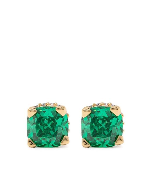 Pendientes Little Luxuries con apliques cuadrados Kate Spade de color Green