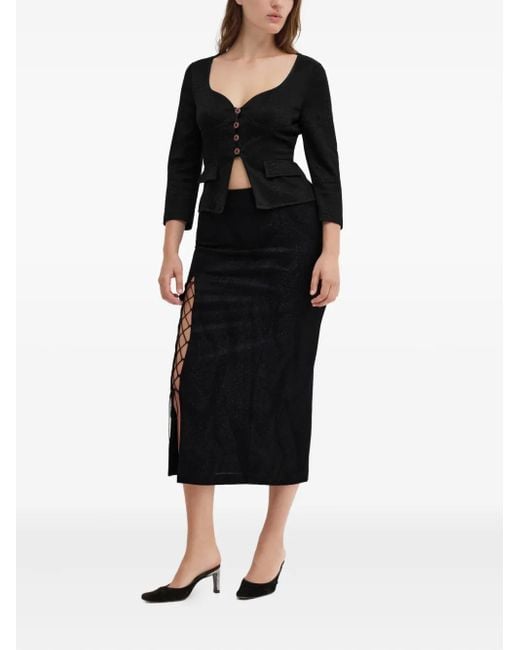 MACCAPANI Black Vinnie Structured Top