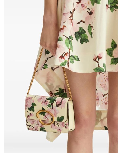 Oscar de la Renta Pink O Pochette Crossbody Bag
