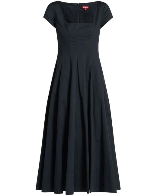 Staud Midi-Jurk in het Blue