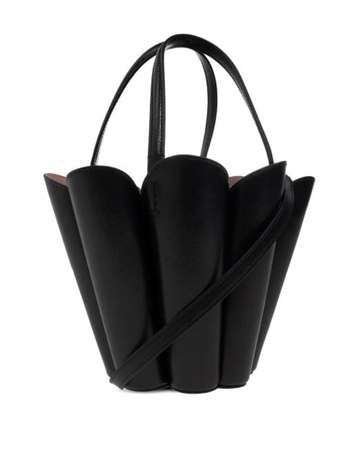 Kate Spade Black Spade Flower Scalloped Bucket Bag