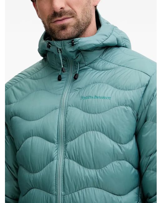 Peak Performance Green Helium Quilted Hooded Jacket for men