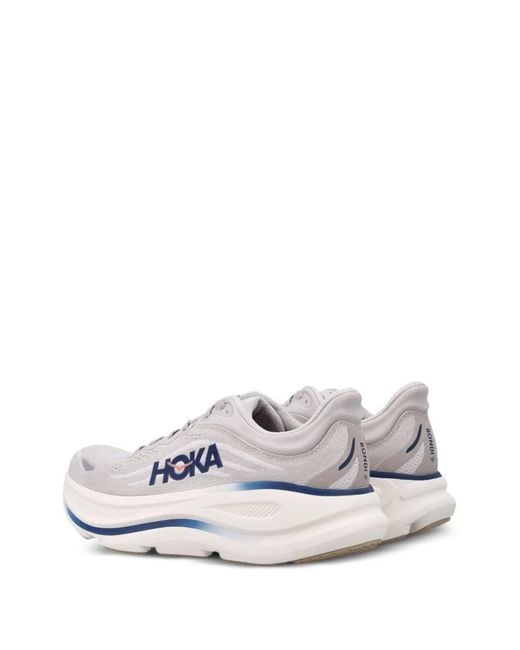 Hoka One One White Bondi 9 Sneakers