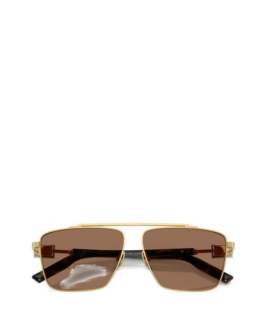 Dolce & Gabbana Metallic Pilot-Frame Sunglasses for men