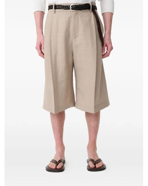 Studio Nicholson Natural Fowld Shorts for men