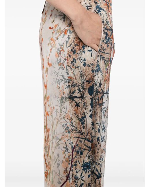 Pierre Louis Mascia Broek Met Print in het Natural