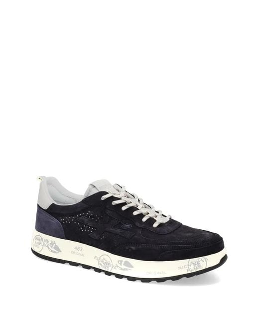 Premiata White Nous Sneakers for men