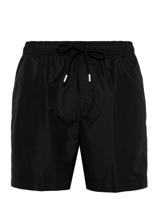 Calvin Klein Black Logo-tape Drawstring Swim Shorts for men