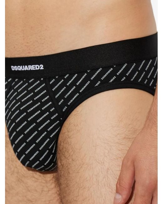 Slip di DSquared² in Black da Uomo